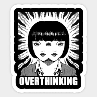 Overthinking Sticker